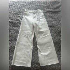 Zara Marine Straight Jeans Off WHITE (NWT)